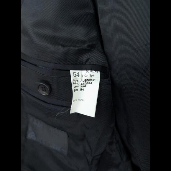 [SOLD] JOHN GALLIANO Men's Sz IT 54 US 44 XL Black Wool Gabardine Utility Jacket - Picture 3 of 15